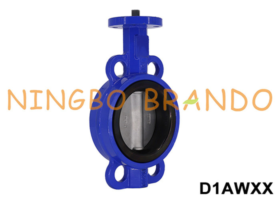 DN25 sampai DN1200 Wafer tanpa kepala Tipe Klep Kupu-kupu Baja Karbon