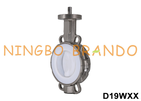 PTFE dilapisi Wafer Headless Tipe Butterfly Valve DN40 sampai DN700