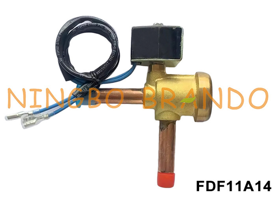 FDF11A14 12.7mm OD SANHUA Tipe Solenoid Valve Untuk Pendingin