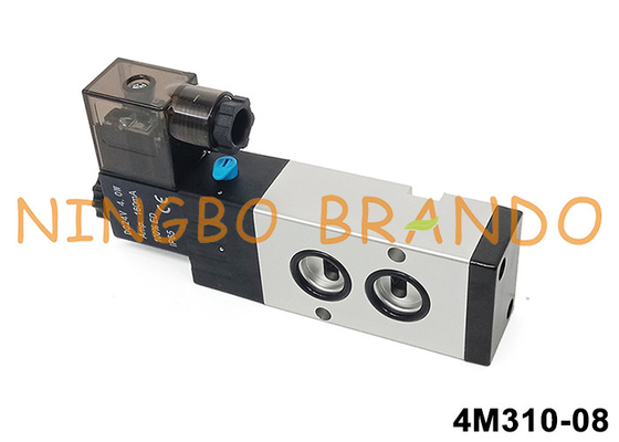Airtac Tipe 4M310-08 Namur Pilot Solenoid Valve 5/2 Way 24V 220V