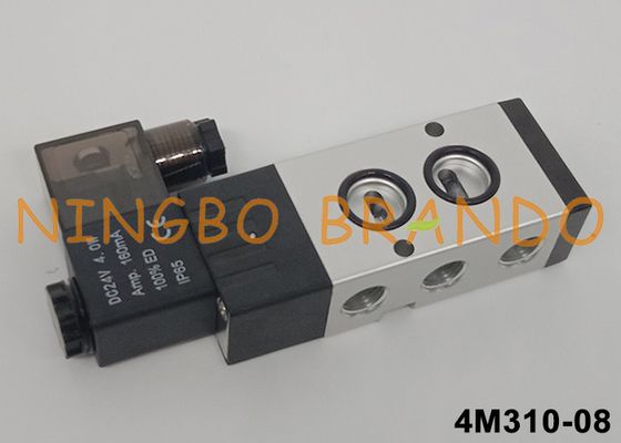 Airtac Tipe 4M310-08 Namur Pilot Solenoid Valve 5/2 Way 24V 220V