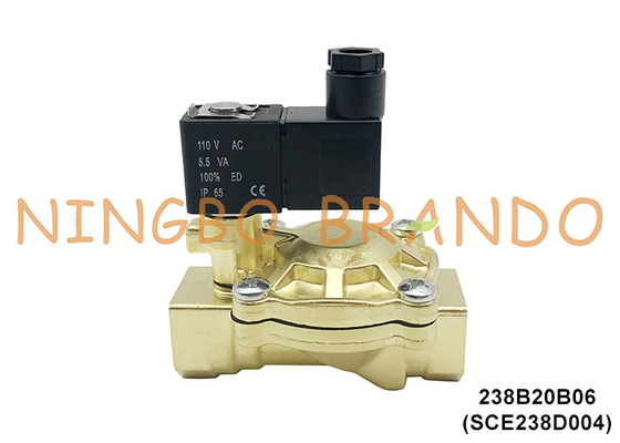 SCE238D004 3/4 'ASCO Tipe Electric Brass Solenoid Valve Untuk Air 24V 110V 220V