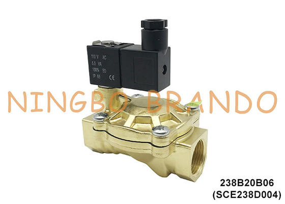 SCE238D004 3/4 'ASCO Tipe Electric Brass Solenoid Valve Untuk Air 24V 110V 220V