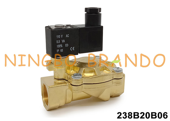 ASCO Tipe 238 Seri 3/4 'Solenoid Valve dengan Badan Kuningan 24V 110V 220V