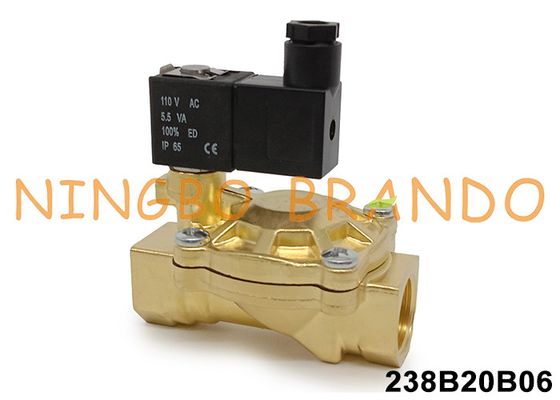 ASCO Tipe 238 Seri 3/4 'Solenoid Valve dengan Badan Kuningan 24V 110V 220V
