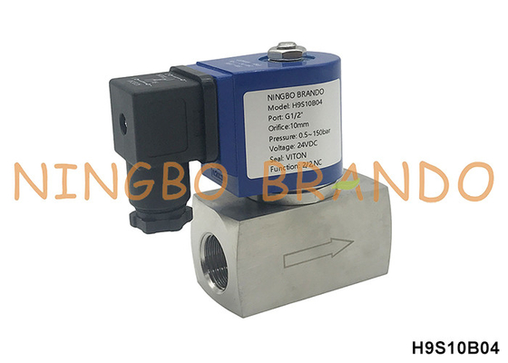 150 bar 1/2'' katup solenoid tekanan tinggi untuk air udara gas 24V 110V 220V