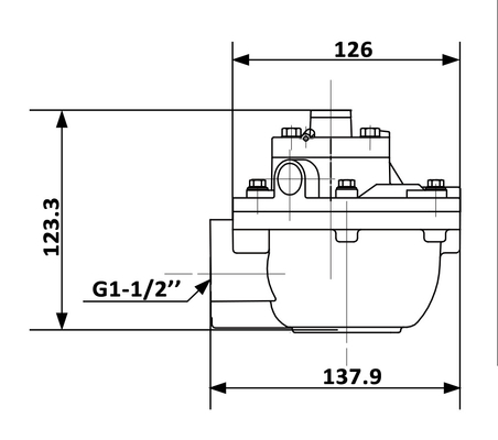 1.5''RCA45T Goyen Tipe Remote Pilot Pulse Jet Valve Untuk Baghouse Industri