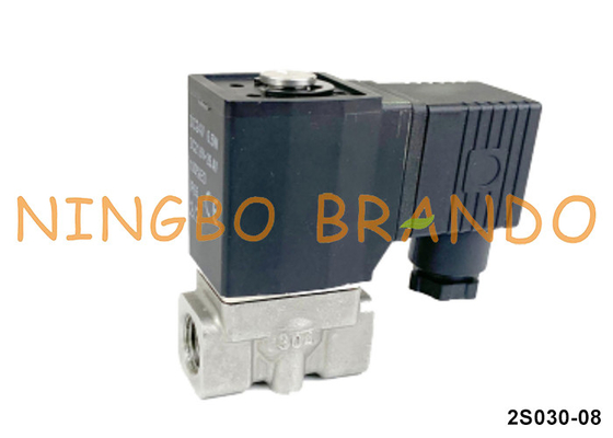 2S030-08 Tipe Airtac katup solenoid stainless steel 24V 110V 220V 1/4'
