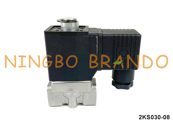 2KS030-08 Tipe Airtac Klep Solenoid Baja Rinsing yang Biasanya Terbuka 24V 110V 220V
