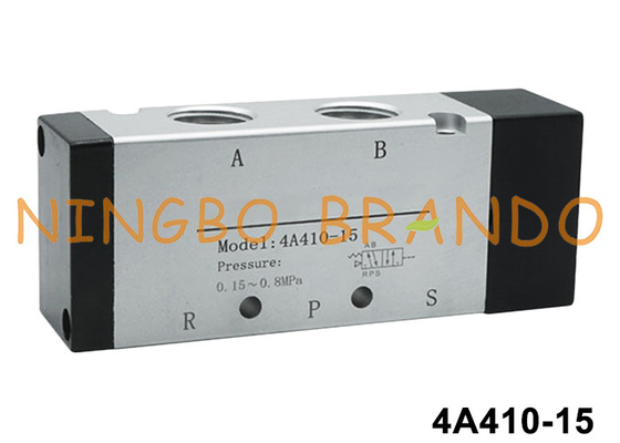 4A410-15 Airtac Tipe 1/2'' Pneumatic Air Valve 5 Port 2 Posisi