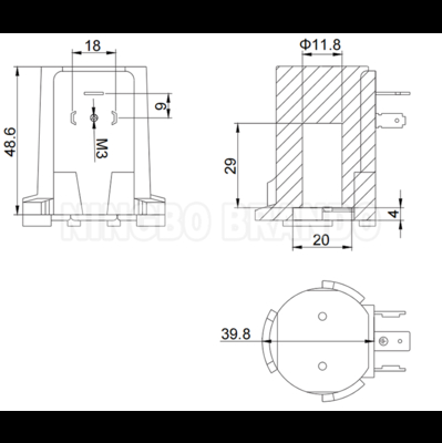 Rakitan Koil Katup Denyut Norgren Tipe D-32545 24V 110V 220V 18W