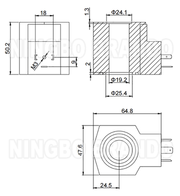 Kumparan Katup Solenoid Hidrolik Untuk Yuken Seri DSG-01 110V 120V 220V 240V
