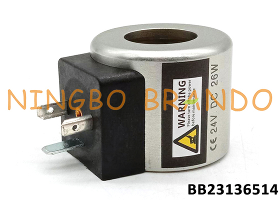 24VDC 26W Hidrolik Solenoid Valve Coil Untuk Foton Lovol FR60 Excavator
