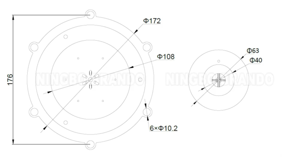 M/D102 Kit Diafragma TPE Untuk Katup Jet Denyut Pengumpul Debu Autel 3.5'' 4''