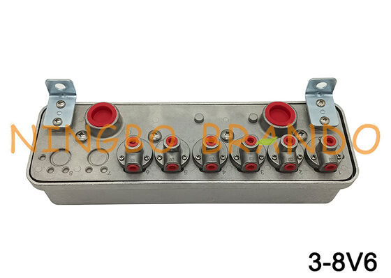 Rumah Katup Pilot Solenoid Tipe 3-8V6 Goyen 3-8V6000-330 3-8V6000-336 12V 24V 110V 220V