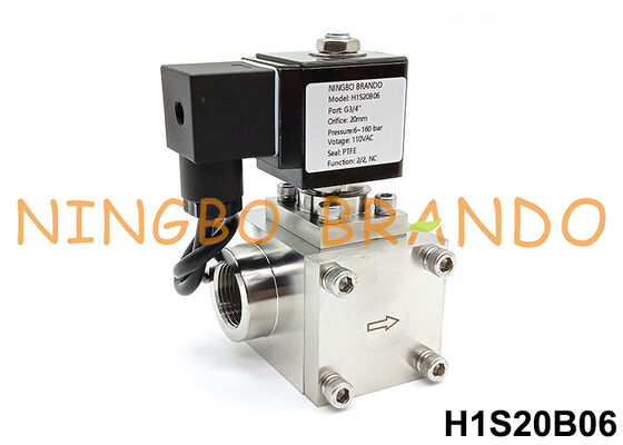 Katup Solenoid Tekanan Tinggi 3/4'' 120 bar 24VDC 160 bar 220VAC