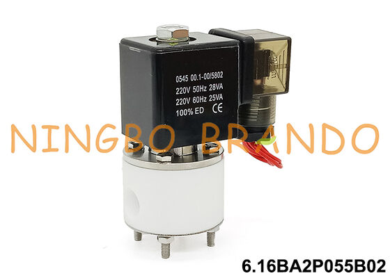 1/4 'PTFE Body Acid Alkali Anti Korosi Solenoid Valve 24V 220V
