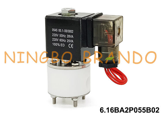 1/4 'PTFE Body Acid Alkali Anti Korosi Solenoid Valve 24V 220V