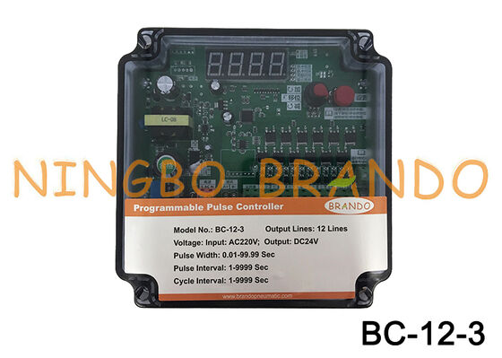 220VAC Input 24VDC Output 12 Lini Pulse Valve Controller Untuk Pengumpul debu