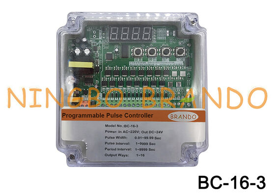 220VAC Input 24VDC Output 16 Lines Pulse Valve Controller Untuk Pengumpul debu