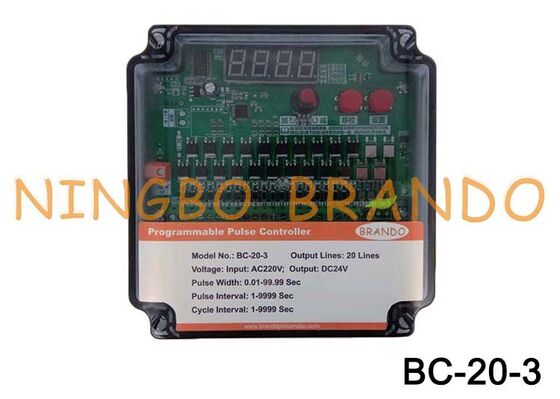 220VAC Input 24VDC Output 20 Lines Pulse Controller Untuk Pengumpul debu
