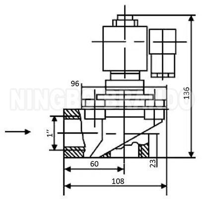 WXYD TDF-Z-25 1' Right Angle Pulse Jet Valve Untuk Filter Kantong Industri