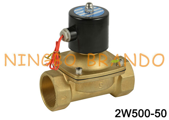 Katup Air Udara Solenoid 2 Inci 2W500-50 Katup Kontrol 24V 110V 220V