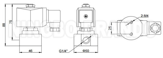 700 bar 10000 PSI Tekanan Tinggi Solenoid Valve1/4' 220V 110V 24V 12V
