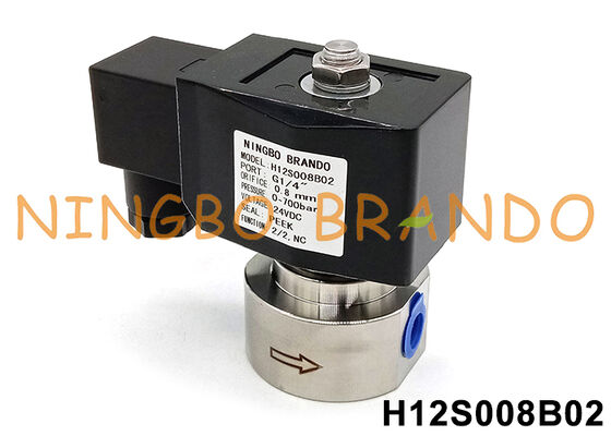 700 bar 10000 PSI Tekanan Tinggi Solenoid Valve1/4' 220V 110V 24V 12V