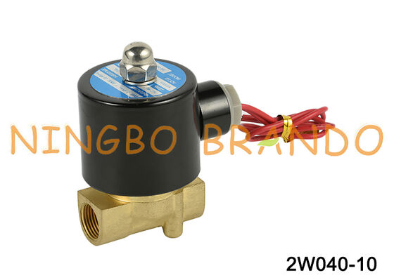 2W040-10 Katup Solenoid Air 3/8 Inci Biasanya Tertutup Bertindak Langsung AC220V