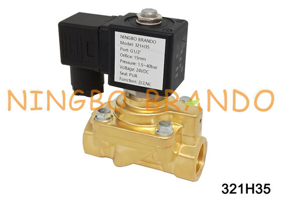 Katup Solenoid Pneumatik G1/2'' 40 Bar Tipe Parker 2 Arah Biasanya Tertutup