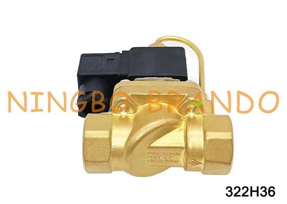 Parker Tipe G3/4'' 322H36 Katup Solenoid Tekanan Tinggi Tipe Parker Biasanya Terbuka 24V 220V
