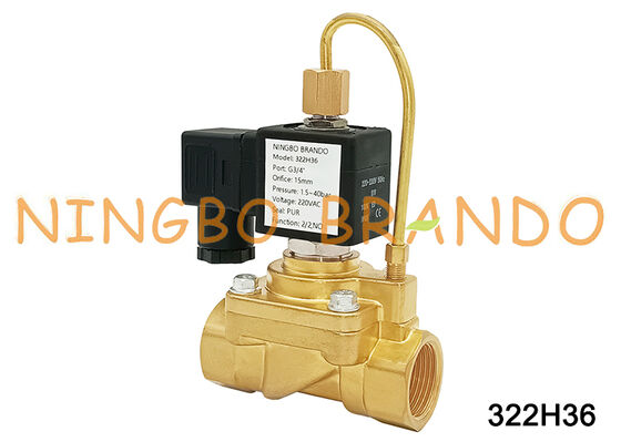 Parker Tipe G3/4'' 322H36 Katup Solenoid Tekanan Tinggi Tipe Parker Biasanya Terbuka 24V 220V