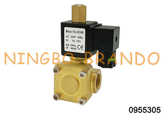 0955305 Katup Solenoid Kuningan 1/2'' Biasanya Terbuka 220V 110V 24V