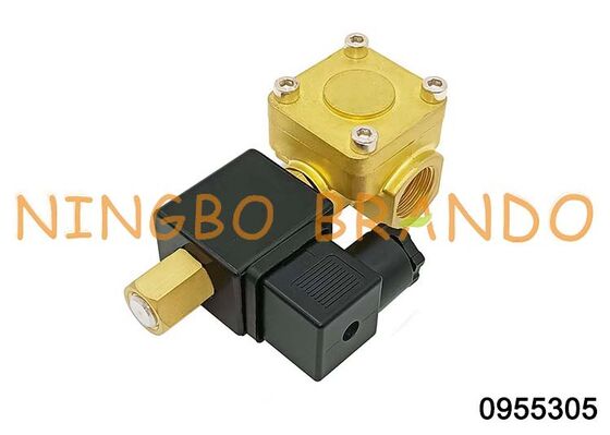 0955305 Katup Solenoid Kuningan 1/2'' Biasanya Terbuka 220V 110V 24V