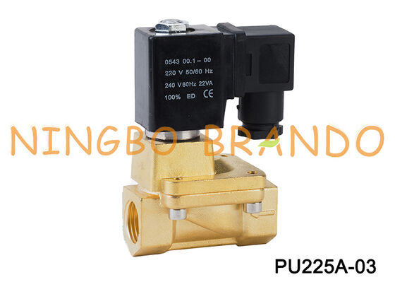 Shako Tipe PU225A-03 2/2 Katup Solenoid Biasanya Tertutup PU225A AC220V