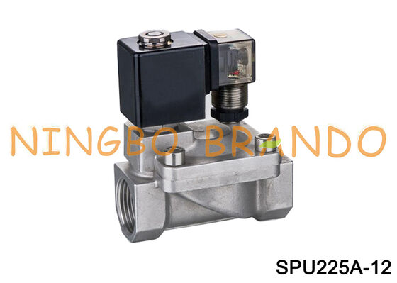 1 Katup Solenoid Baja Tahan Karat 1/4 inci Tipe Shako SPU225A-12