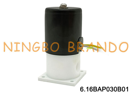 Katup Solenoid PTFE 1/8'' Untuk Isolasi Ketahanan Korosi Asam Alkali