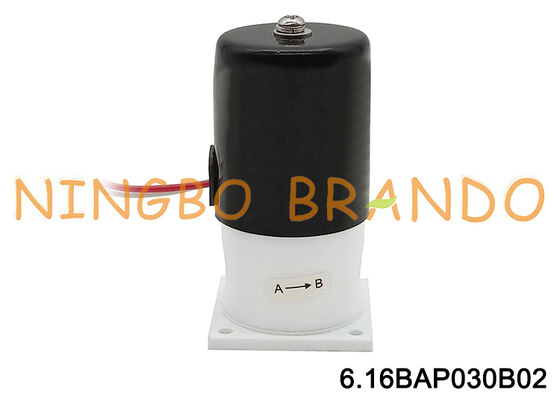 Katup Solenoid PTFE 1/4'' Untuk Isolasi Ketahanan Korosi Asam Alkali
