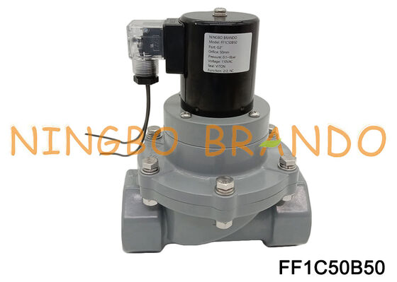2'' Inch Anti Corrosion Salt Water Acid Electric Solenoid CPVC Valve DN50