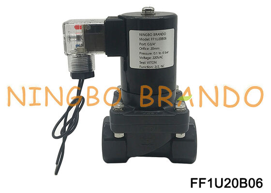 Katup Solenoid Listrik Anti Korosi Kimia UPVC 3/4'' DN20