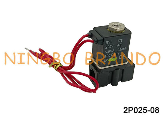 2p025-08 Plastik Airtac Solenoid Valve Kontrol Cairan AC220V AC110V DC24V DC12V