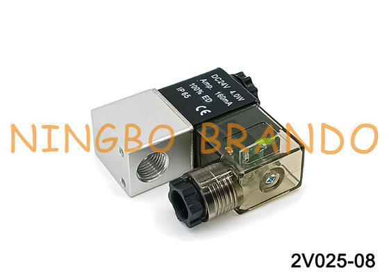 AIRTAC Tipe 2V025-08 Biasanya Tertutup 12V 24V 220V Katup Solenoid Udara Pneumatik