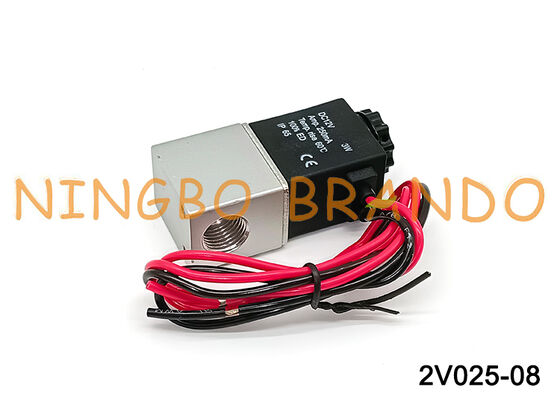 AIRTAC Tipe 2V025-08 Katup Solenoid 2 Arah 1/4'' Ujung Terbang