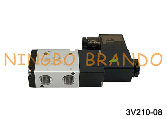 Airtac Tipe 3V210-08-NC 3V210-08-NO Katup solenoid 3/2 arah Seri 3V200
