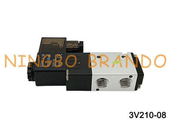 Airtac Tipe 3V210-08-NC 3V210-08-NO Katup solenoid 3/2 arah Seri 3V200