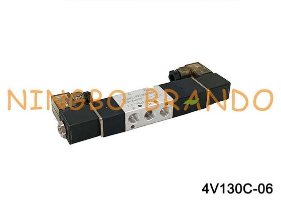 Airtac Tipe 4V130C-06 Katup Udara Solenoid 3 Posisi 5 Port 1/8 ''Katup Kontrol Pneumatik