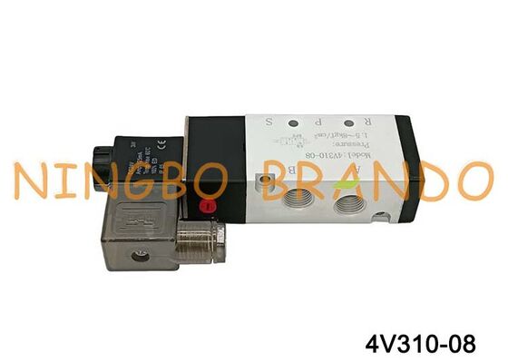 Airtac Tipe 4V310-08 Solenoid Air Valve 5 Arah 2 Posisi Seri 4V300