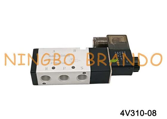 Airtac Tipe 4V310-08 Solenoid Air Valve 5 Arah 2 Posisi Seri 4V300