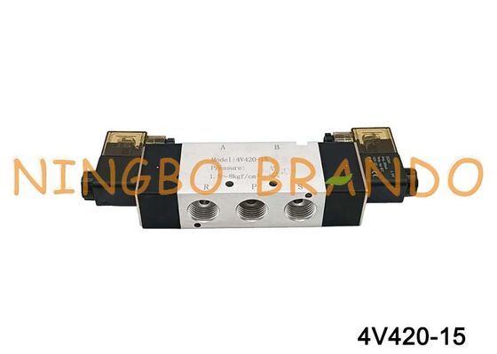 Katup Udara Katup Solenoid Tipe AIRTAC 4V420-15 DC 12V 24V AC 110V 220V